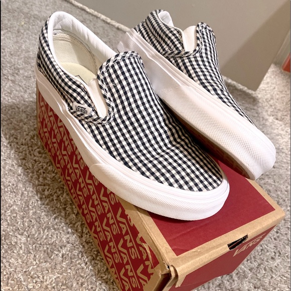Vans Shoes - Van’s women’s Gingham Slip-on